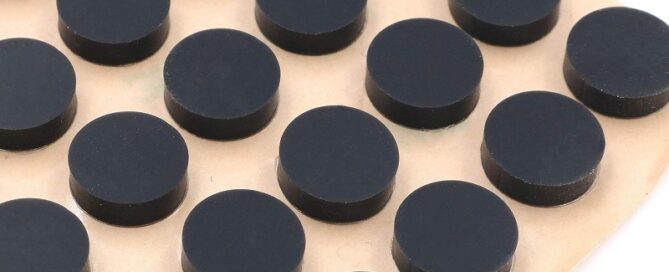 10mm Rubber Feet Furniture Silicone Rubber Pads 10mm Diameter Round 3M Self Adhesive Mat