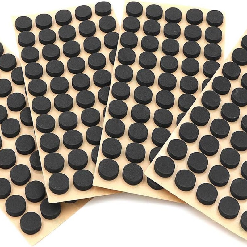 10mm Rubber Feet Furniture Silicone Rubber Pads 10mm Diameter Round 3M Self Adhesive Mat