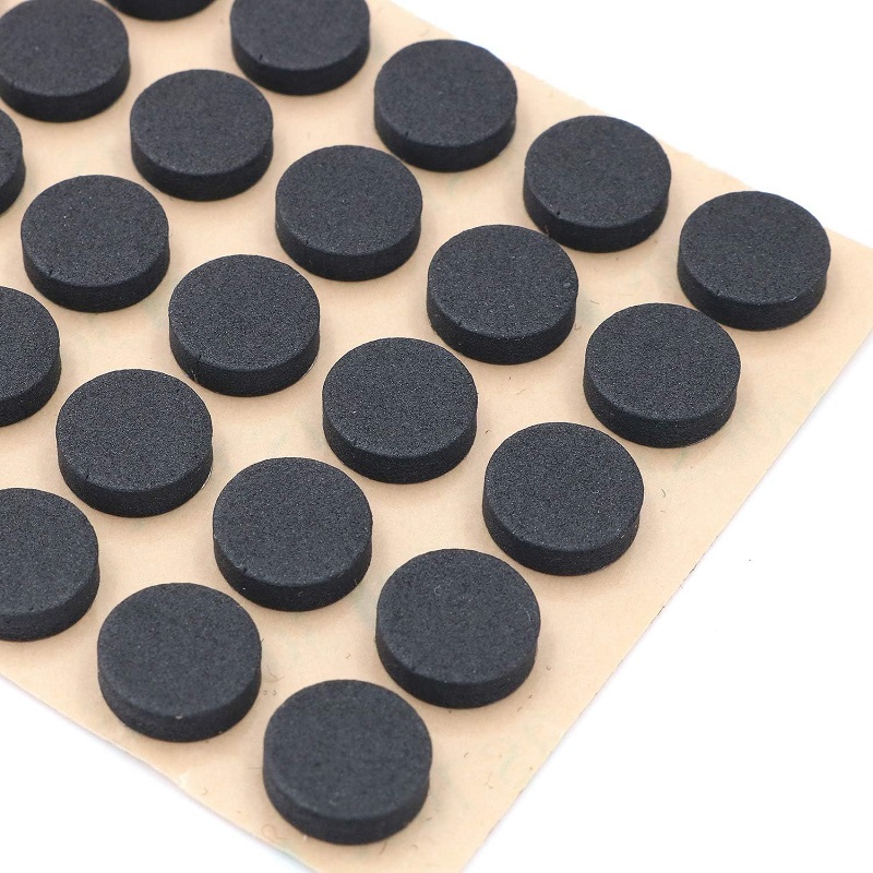 10mm Rubber Feet Furniture Silicone Rubber Pads 10mm Diameter Round 3M Self Adhesive Mat