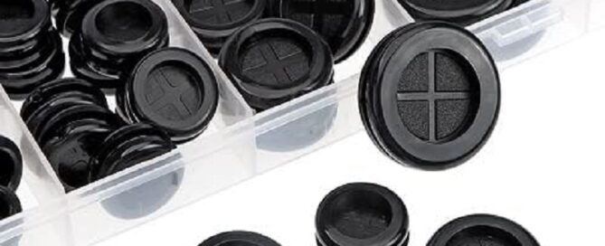 Automotive Rubber Body Plugs Double-Sided Round Rubber Hole Plug Kits Used to Protect Cables Wires Firewalls Hole Plugs
