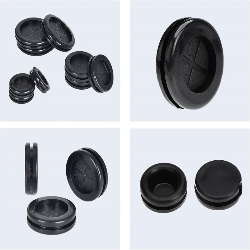 Automotive Rubber Body Plugs Double-Sided Round Rubber Hole Plug Kits Used to Protect Cables Wires Firewalls Hole Plugs