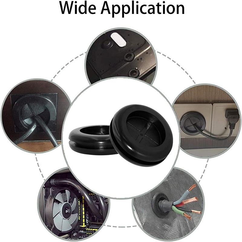 Automotive Rubber Body Plugs Double-Sided Round Rubber Hole Plug Kits Used to Protect Cables Wires Firewalls Hole Plugs