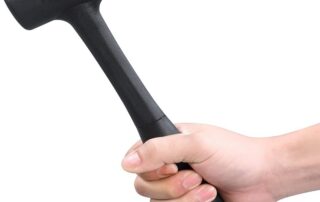 Black Rubber Mallet 14 Ounce Black Rubber Soft Face Non-Sparking Marring Dead Blow Hammer