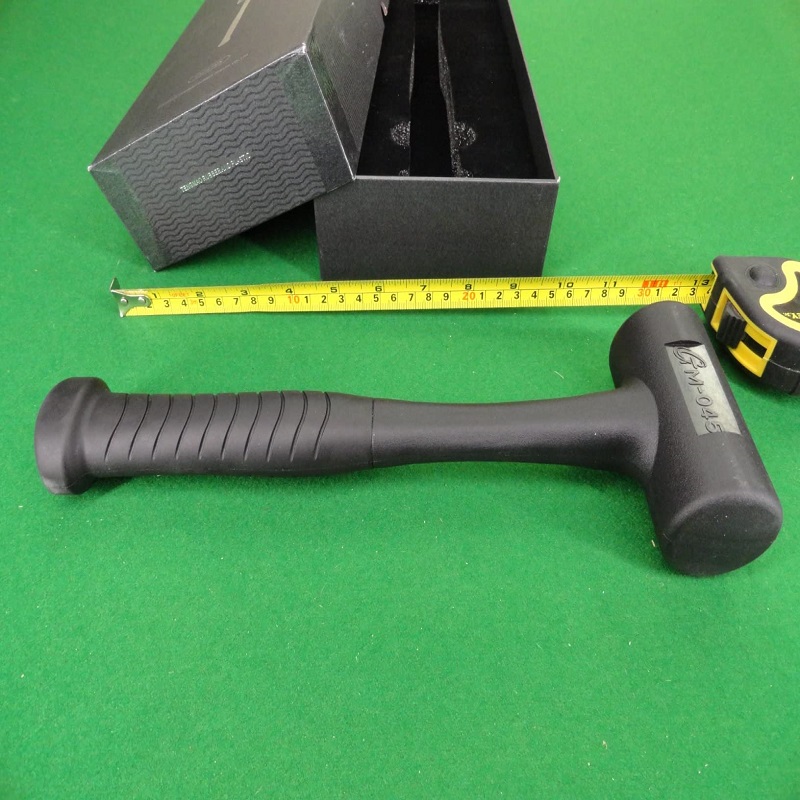 Black Rubber Mallet 14 Ounce Black Rubber Soft Face Non-Sparking Marring Dead Blow Hammer