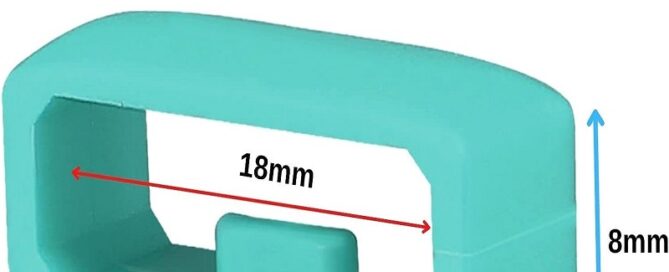 Fastener Rings Bands Keepers 22mm Rubber Watch Band Loops Silicone Connector Security Rings