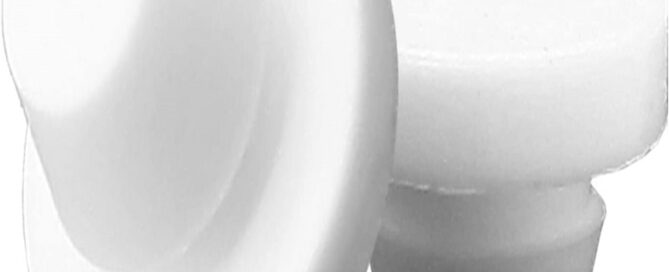 Industrial Rubber Bumpers White Button Plugs Snap-in Locking Hole Rubber Tube Plug