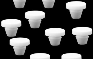 Industrial Rubber Bumpers White Button Plugs Snap-in Locking Hole Rubber Tube Plug