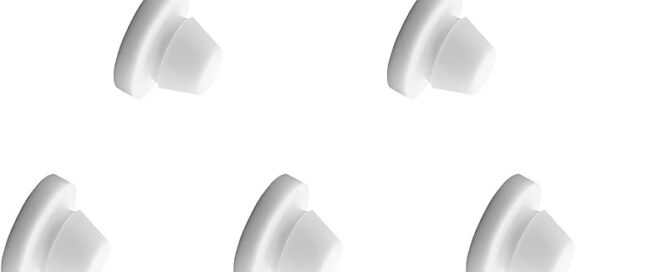 Industrial Rubber Bumpers White Button Plugs Snap-in Locking Hole Rubber Tube Plug