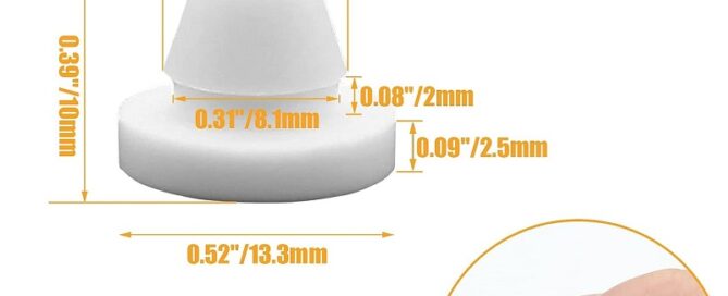 Industrial Rubber Bumpers White Button Plugs Snap-in Locking Hole Rubber Tube Plug