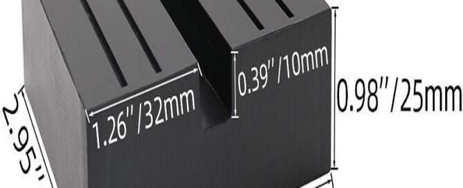 Jack Rubber Pad Car Black Anti-Slip Rail Pinch Weld Adapter Support Block Heavy Duty for Car Lift