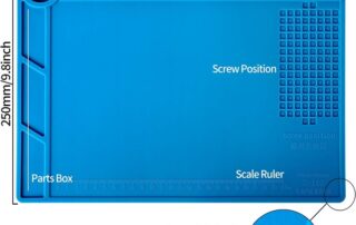 Magnetic Insulation Silicone Soldering Mat Magnetic Repair Mat Heat Resistant Work Mat for Repair Electronics