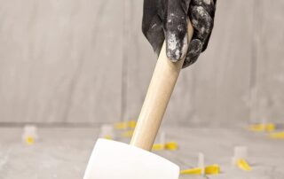 Non Marking Rubber Mallet 16 oz Durable Eco-friendly Rubber Hammer Head Hammer With Wood Handle for Flooring