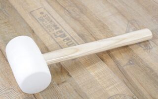 Non Marking Rubber Mallet 16 oz Durable Eco-friendly Rubber Hammer Head Hammer With Wood Handle for Flooring