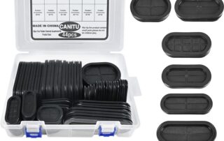 Oval Rubber Body Plugs Double-Sided Oval Closed Rubber Grommet Firewall Hole Plug