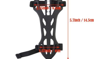 Rubber Archery Arm Guard Youth 2-strap Arm Protector Rubber Forearm Safe Protective Gears