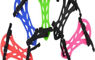 Rubber Archery Arm Guard Youth 2-strap Arm Protector Rubber Forearm Safe Protective Gears