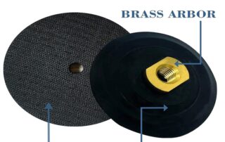 Rubber Backing Pad For The Angle Grinder Rubber Backing Pad Black Rigid Backer Pads for Diamond Polishing