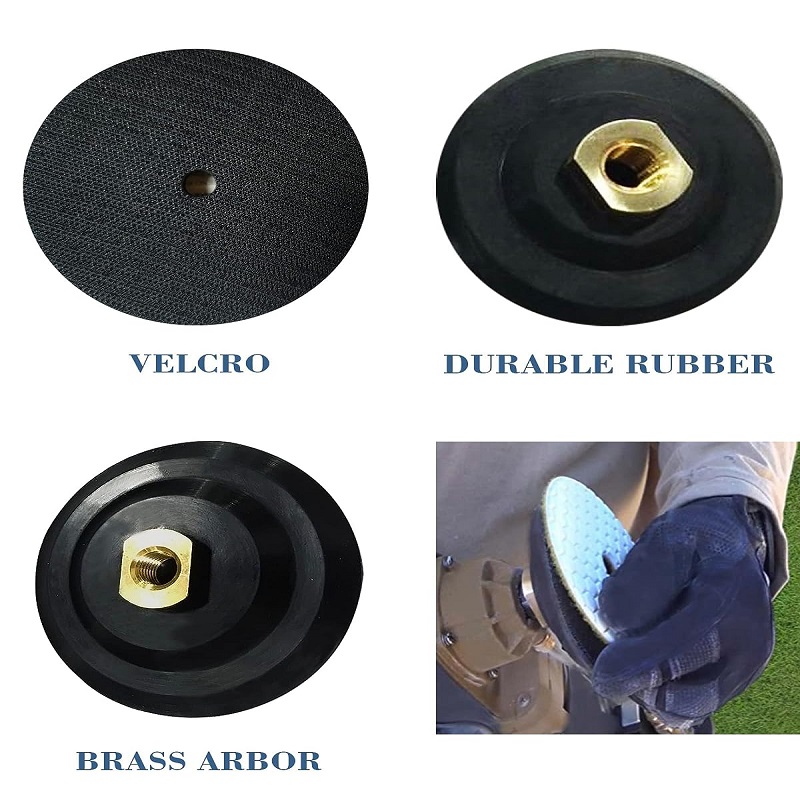 Rubber Backing Pad For The Angle Grinder Rubber Backing Pad Black Rigid Backer Pads for Diamond Polishing