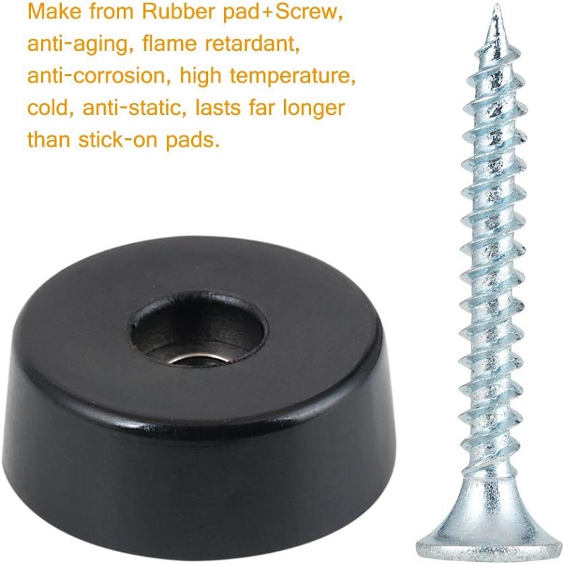 Rubber Bush For Plastic Chairs Rubber Screw in Chair Leg Floor Protectors Furniture Rubber Feet