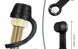 Rubber Grease Fitting Caps Black Brake Dust Cover Automotive Brake Bleeder Screw Caps