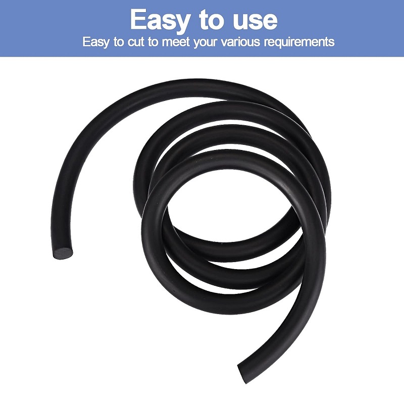 Rubber O ring Cord Solid Nitrile Rubber Cord O Ring Strip Black Anti Oil Seal Gasket