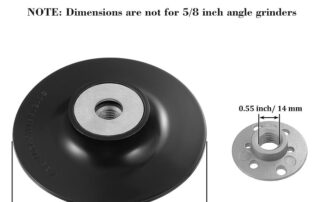 Rubber Sanding Pad 14 mm Sanding Disc Backing Pads Replacement Disc Backing Sander Backup Pad