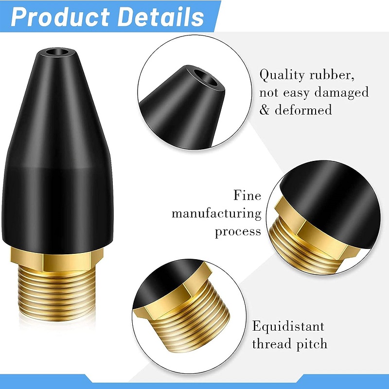 Rubber Tip Air Nozzle Blow Gun Rubber Tip For Air Tool Parts Air Nozzle For Air Blow Guns Tool