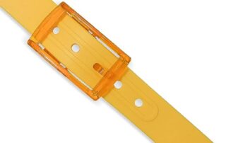 Rubber Track Belt Waterproof Rubber Golf Belts for Men with Adjustable Cut-to-fit Interchangeable Colors