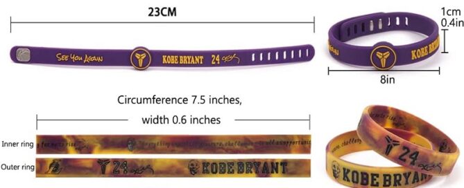Silicone Basketball Wristbands Signature Silicone Bracelet Adjustable Motivational Wristbands