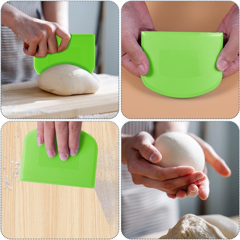 Silicone Cutter Tool Dough Bowl Spatula Dough Cutter Multi-Function Scraper Tool for Pastry