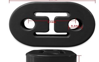 Studebaker Rubber Parts Exhaust Hanger 2 Holes Adjustable Rubber Insulator Bushing Rubber Insulator Universal for Car