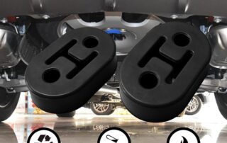 Studebaker Rubber Parts Exhaust Hanger 2 Holes Adjustable Rubber Insulator Bushing Rubber Insulator Universal for Car