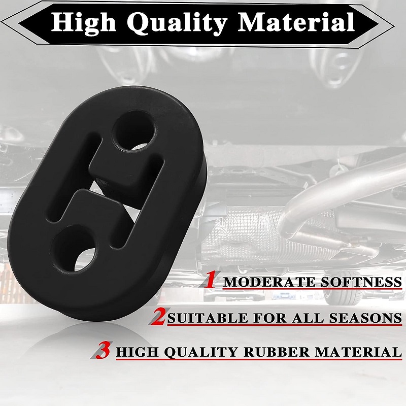 Studebaker Rubber Parts Exhaust Hanger 2 Holes Adjustable Rubber Insulator Bushing Rubber Insulator Universal for Car