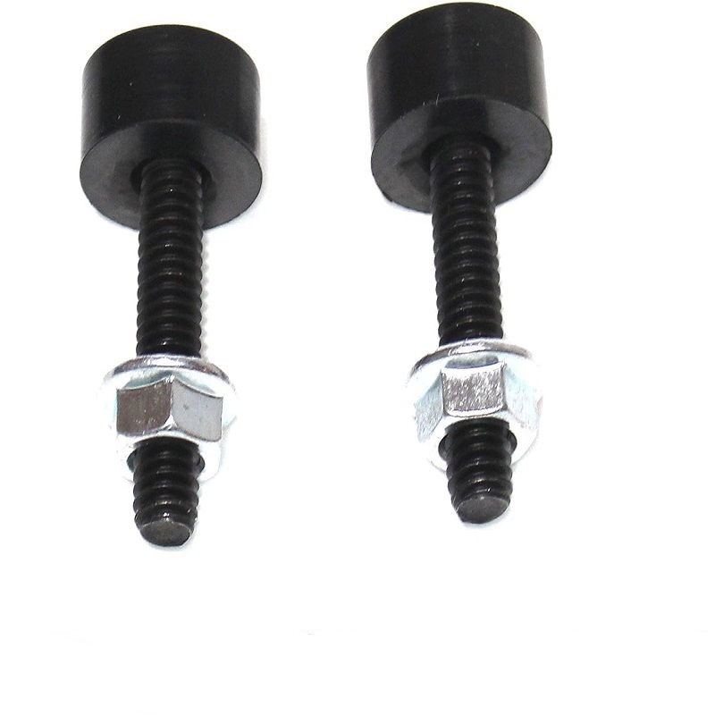 Threaded Stud Bumper M6 Thread Rubber Mounts Cylindrical Shock Absorber with Studs