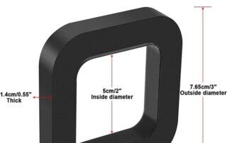 Trailer Receiver Silencer Pad Noise Reduction Trailer Hook Rubber Cushion Reduce Rattling Rubber Cushion