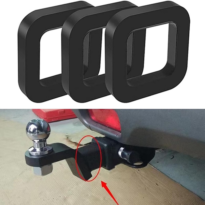 Trailer Receiver Silencer Pad Noise Reduction Trailer Hook Rubber Cushion Reduce Rattling Rubber Cushion