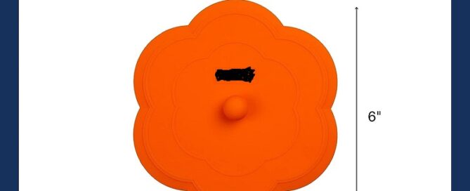 Watertight Rubber Seal Orange Silicone Flower Kitchen Stopper Sink Water-Tight Seal