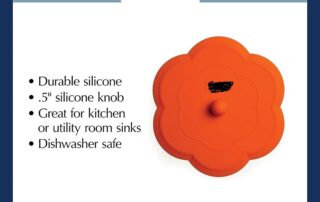 Watertight Rubber Seal Orange Silicone Flower Kitchen Stopper Sink Water-Tight Seal