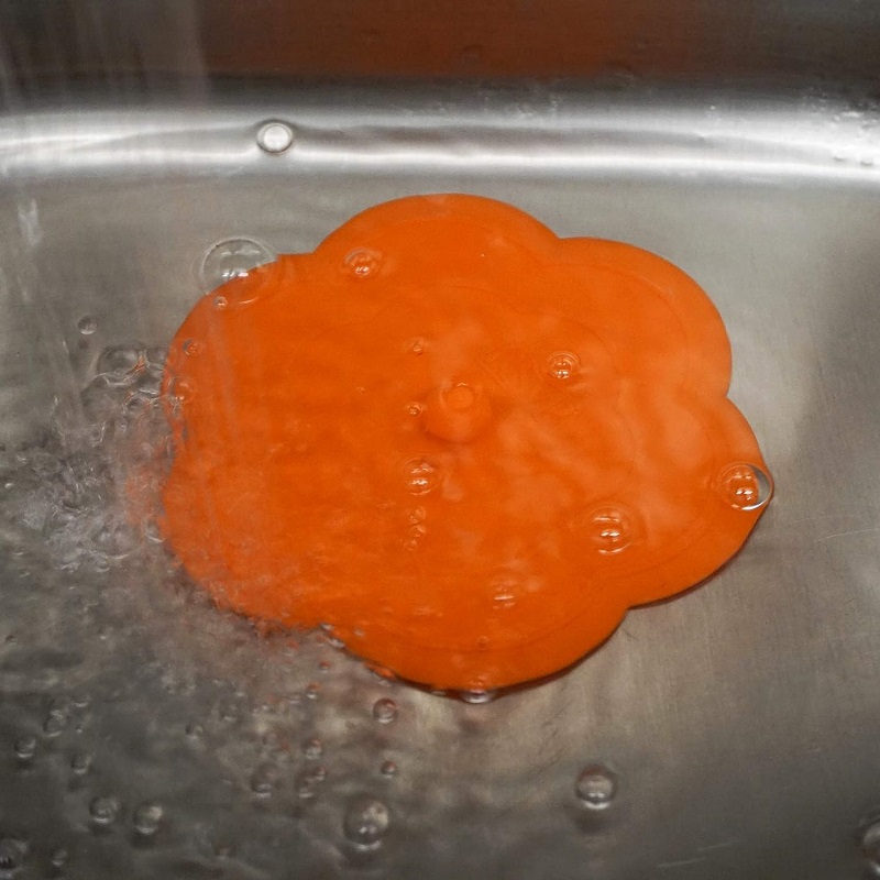 Watertight Rubber Seal Orange Silicone Flower Kitchen Stopper Sink Water-Tight Seal