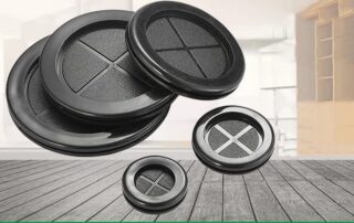 20mm Blanking Grommet Black Blanking Blind Rubber Wiring Grommets Hole Electrical Wire Gasket