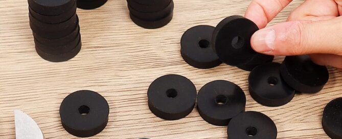 70mm Rubber Washers Black Heavy Duty Abrasion Resistant Rubber Rubber Flat Washer for Bolts Spacers