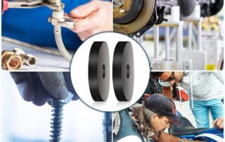 70mm Rubber Washers Black Heavy Duty Abrasion Resistant Rubber Rubber Flat Washer for Bolts Spacers