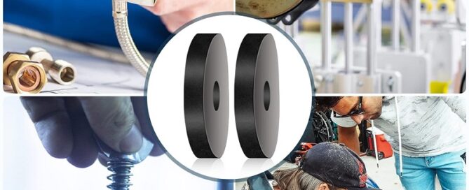 70mm Rubber Washers Black Heavy Duty Abrasion Resistant Rubber Rubber Flat Washer for Bolts Spacers