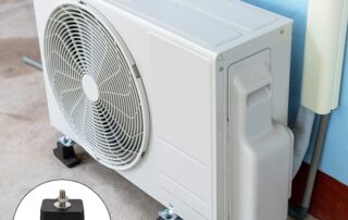 Air Conditioning Bracket Cushion Anti-Vibration Air Conditioner Mounting Bracket Shock Proof Rubber Vibration Isolator