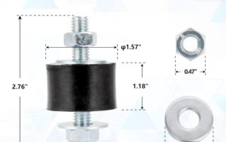 Anti-vibration Mounts Manufacturers Rubber Studs Shock Absorber Rubber Cylindrical Vibration Isolation Mount for Air Compressors