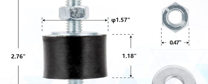 Anti-vibration Mounts Manufacturers Rubber Studs Shock Absorber Rubber Cylindrical Vibration Isolation Mount for Air Compressors