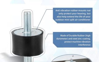 Anti-vibration Mounts Manufacturers Rubber Studs Shock Absorber Rubber Cylindrical Vibration Isolation Mount for Air Compressors