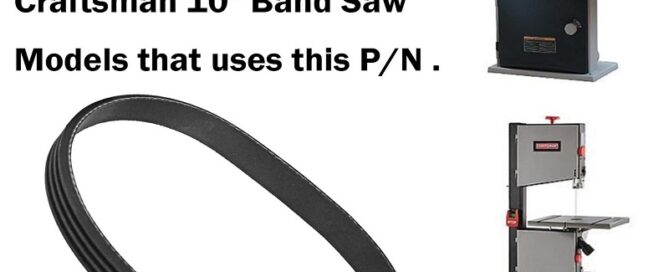 BandSaw Drive Belt for Craftsman 10 Inch Band Saw 10-inch bandsaw tires
