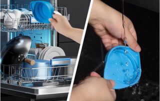 Collapsible Silicone Measuring Cups Portable Measuring tools with Engraved Metric Rubber Tool Handle Dip