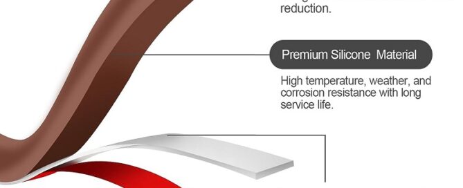 Door Seal Profiles Silicone Weather Stripping Door Seal Strip Self-Adhesive Backing Seals Large Gap